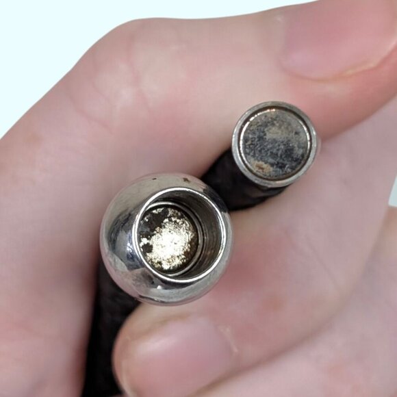 Braided Leather Magnetic Bracelet - Picture 4 of 5